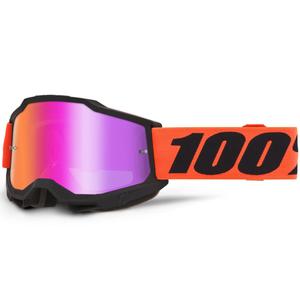 Ochelari motocross 100% Accuri 2 Ferran cu plexiglas roșu
