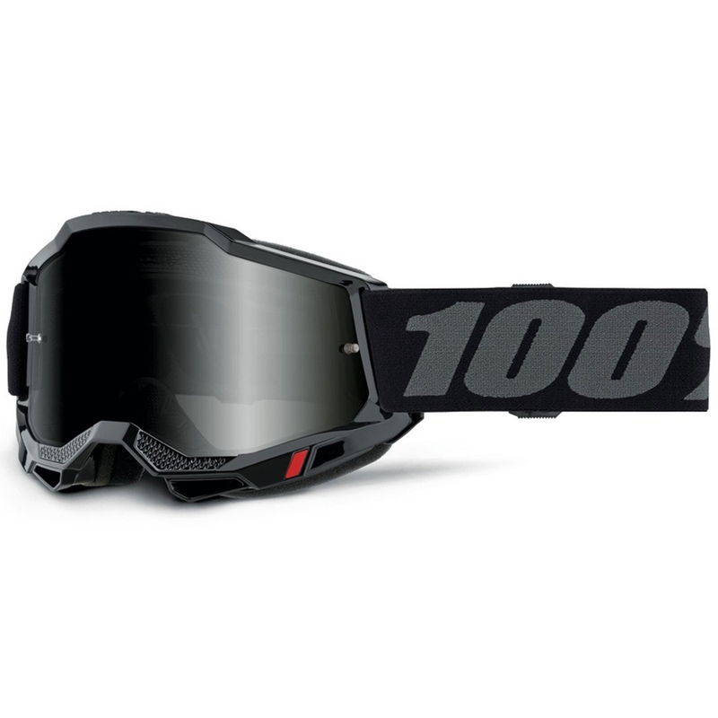 Ochelari motocross 100% Accuri 2, negri cu plexiglas fumuriu