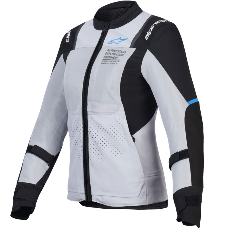 Geacă de motocicletă Alpinestars Stella ST-2 Air pentru femei gri deschis-negru