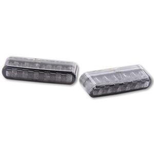 Semnalizatoare pentru motocicletă Highsider Smart Shorty LED gri fumuriu