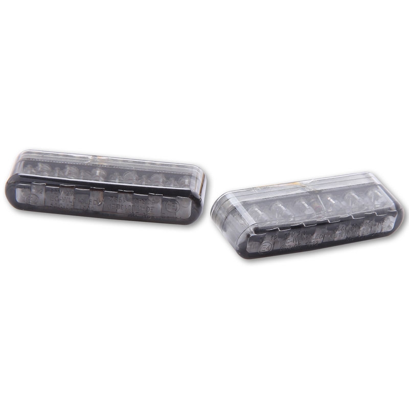 Semnalizatoare pentru motocicletă Highsider Smart Shorty LED gri fumuriu