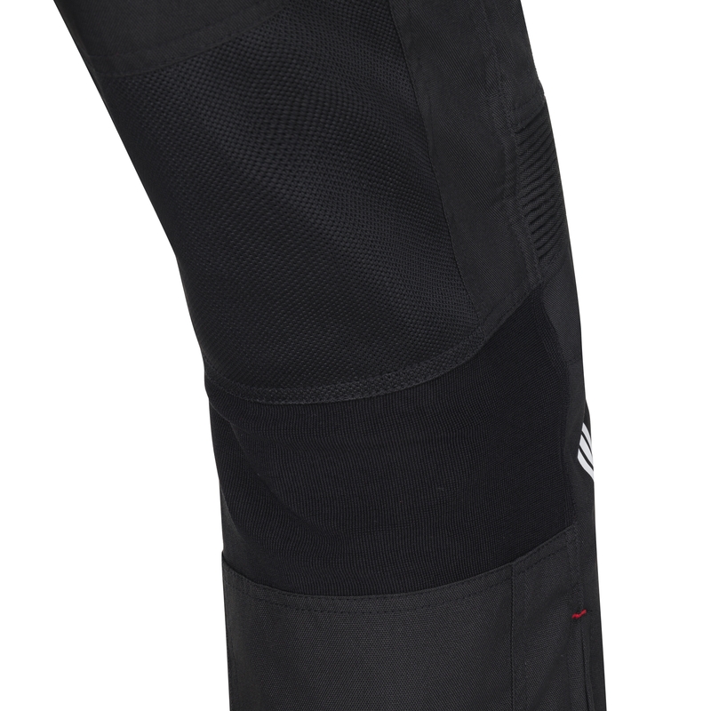 Pantaloni motocicletă RSA Bolt crop negru-alb
