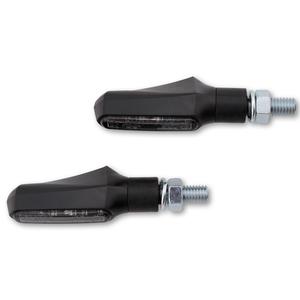 Semnalizatoare motocicletă Highsider Smart Shorty Fin 2 în 1 negre