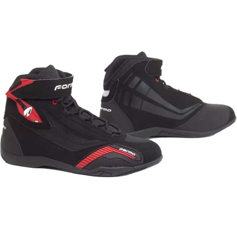 Ghete de motocicletă Forma Genesis negru-roșu