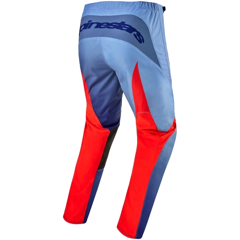 Pantaloni motocross Alpinestars Fluid Lucent albastru-albastru deschis-portocaliu