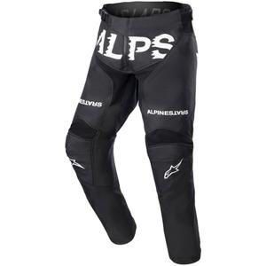 Pantaloni motocross Alpinestars Racer Found Kids negru-alb