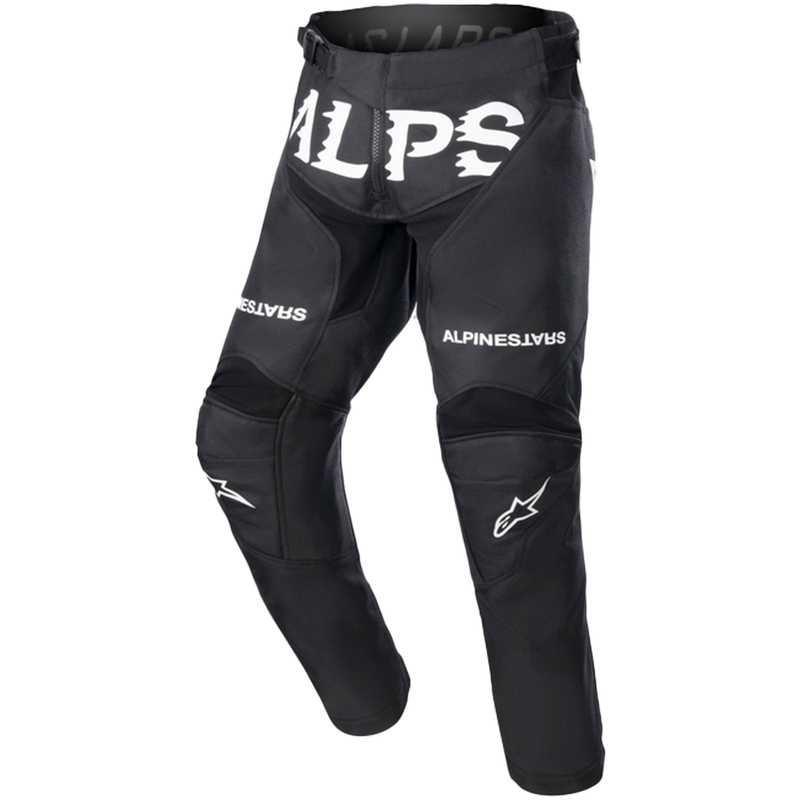 Pantaloni motocross Alpinestars Racer Found Kids negru-alb