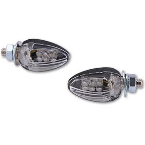 Semnalizatoare LED pentru motocicletă Highsider Smart Drop, negre