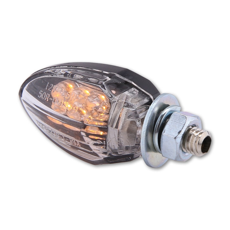 Semnalizatoare LED pentru motocicletă Highsider Smart Drop, negre