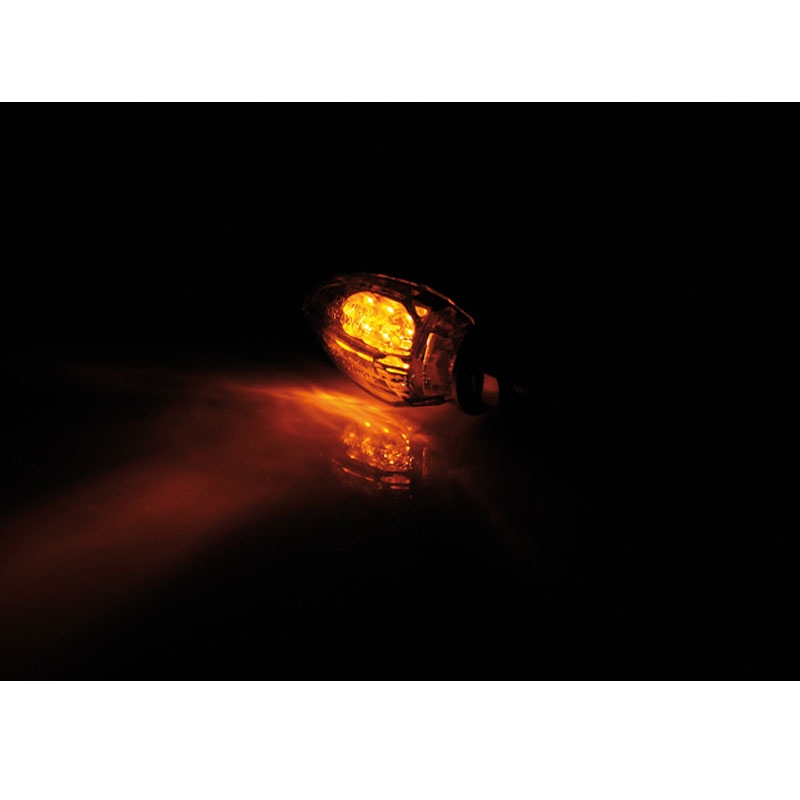 Semnalizatoare LED pentru motocicletă Highsider Smart Drop, negre