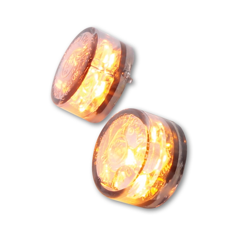 Semnalizatoare pentru motociclete Highsider Smart Module Sixteen cu LED-uri, gri fumuriu