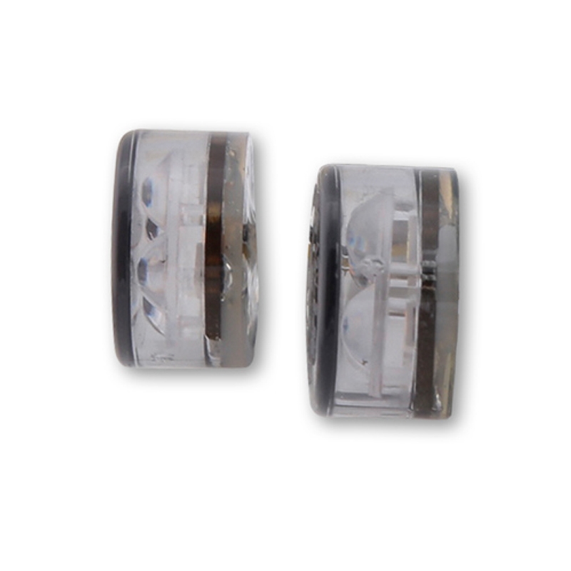 Semnalizatoare pentru motociclete Highsider Smart Module Sixteen LED 2 în 1 gri fumuriu
