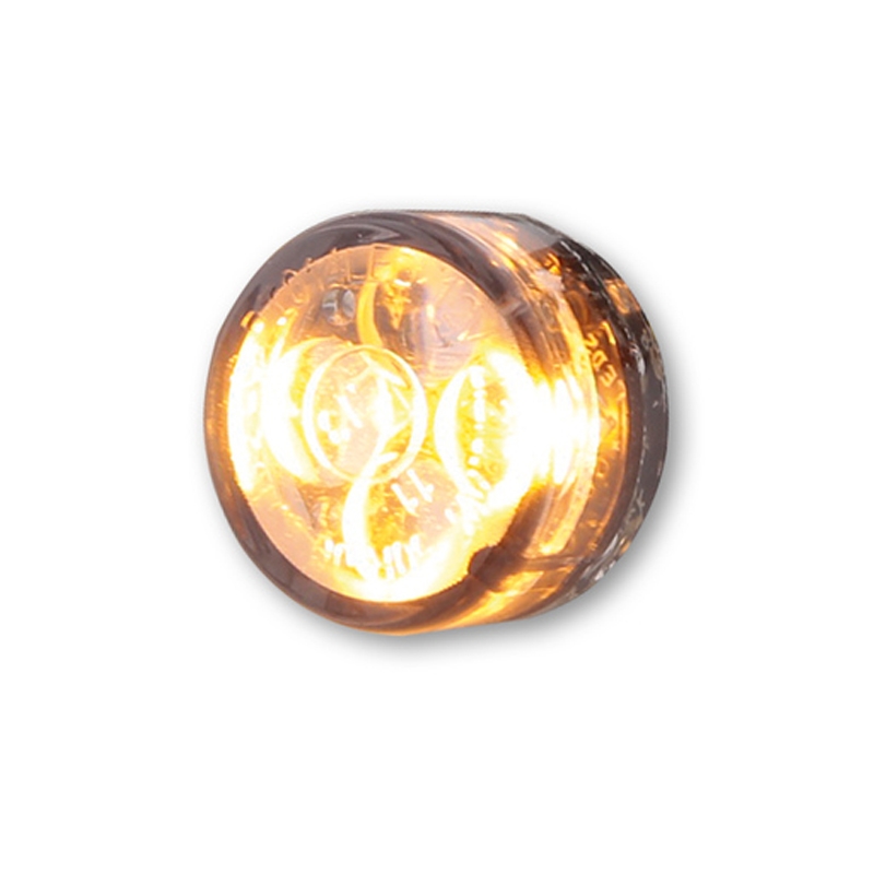 Semnalizatoare pentru motociclete Highsider Smart Module Sixteen LED 2 în 1 gri fumuriu