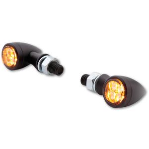 Semnalizatoare pentru motociclete Highsider Smart Sixteen Bullet LED gri fumuriu