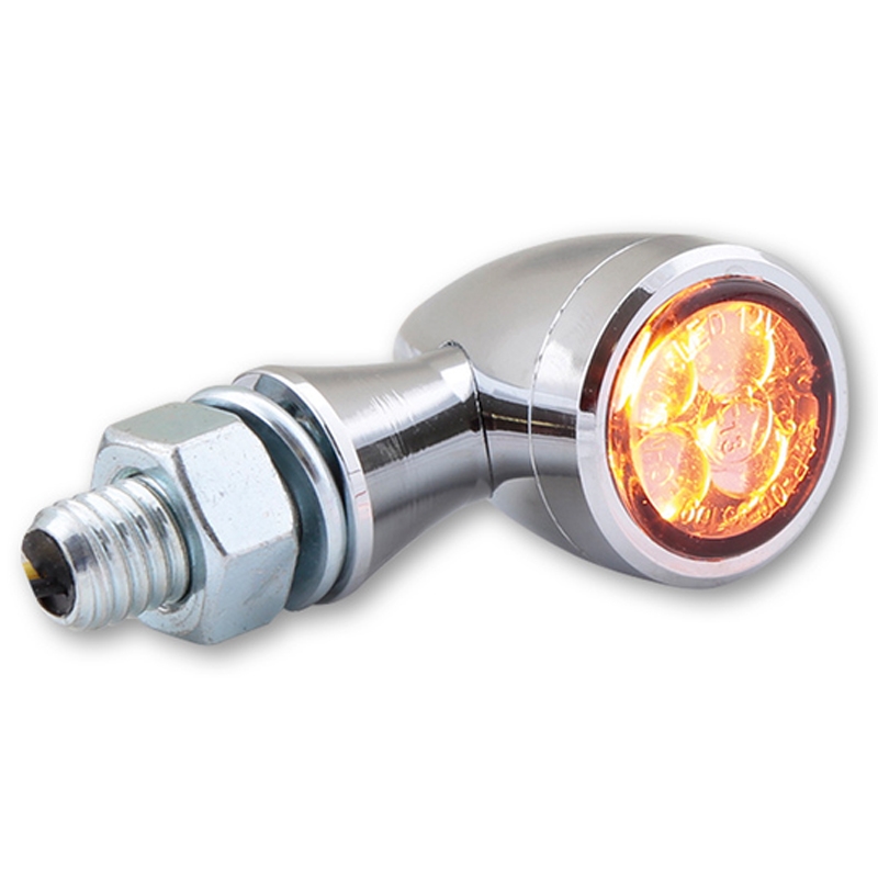 Semnalizatoare pentru motociclete Highsider Smart Sixteen Bullet LED cromate