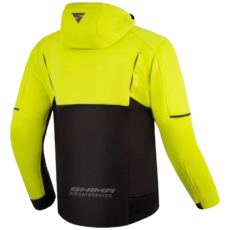 Hanorac motociclist Shima Daybreaker negru-galben fluo