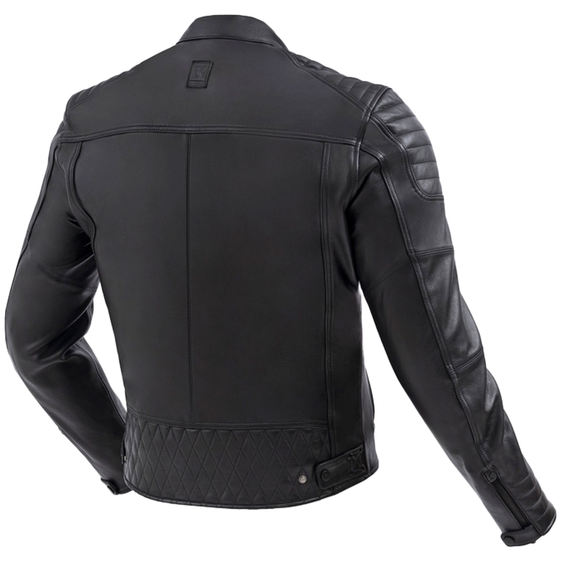 Geacă de piele pentru motocicletă Rebelhorn Hunter II neagră