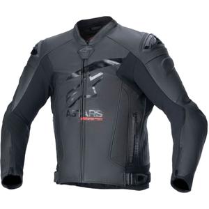 Geacă din piele moto Alpinestars GP plus R 4 Airflow negru-negru