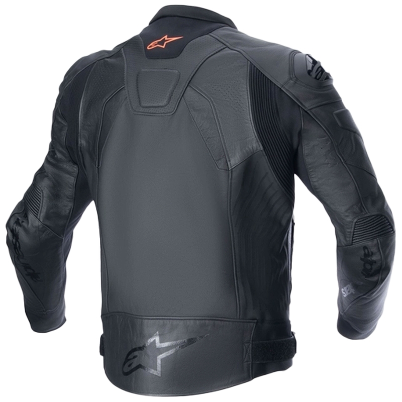 Geacă din piele moto Alpinestars GP plus R 4 Airflow negru-negru