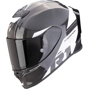 Integrální přilba Scorpion EXO-R1 EVO Carbon Air Rally černo-bílá