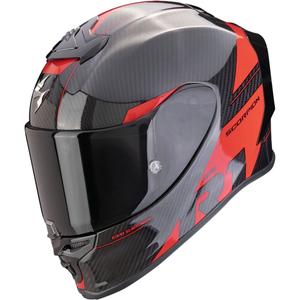 Cască integrală pentru motociclete Scorpion EXO-R1 EVO Carbon Air Rally negru-roșu
