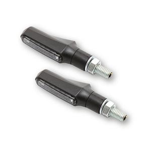 Semnalizatoare motocicletă Highsider Smart Shorty Fin 3 în 1 negre