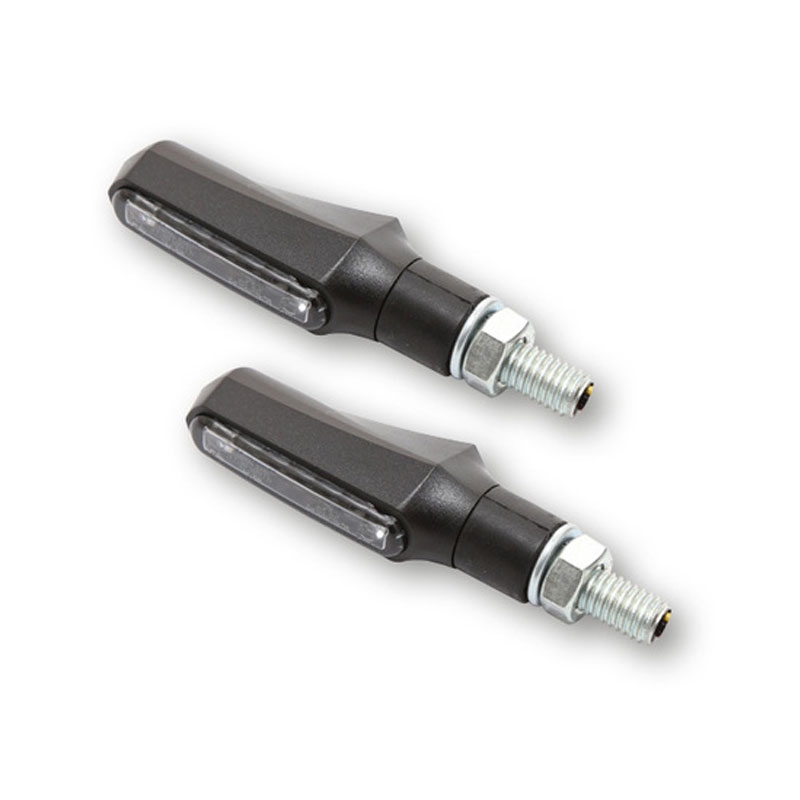 Semnalizatoare motocicletă Highsider Smart Shorty Fin 3 în 1 negre