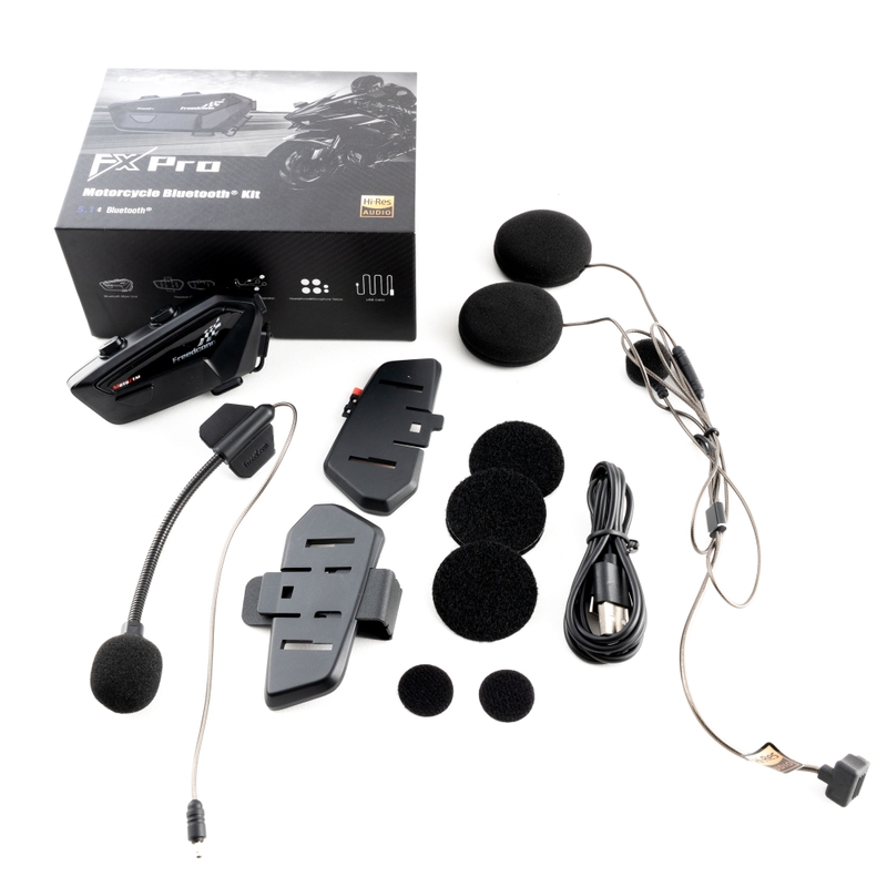 Interfon Bluetooth FreedConn FX PRO Mesh MotoZem negru