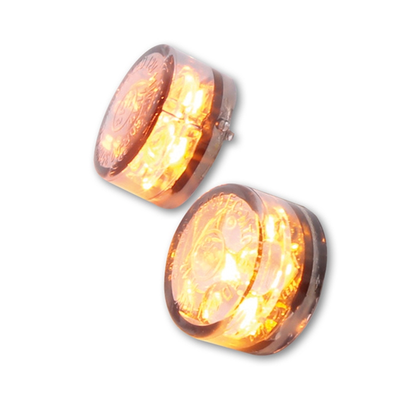 Semnalizatoare pentru motociclete Highsider Smart Module Sixteen LED 3 în 1 gri fumuriu