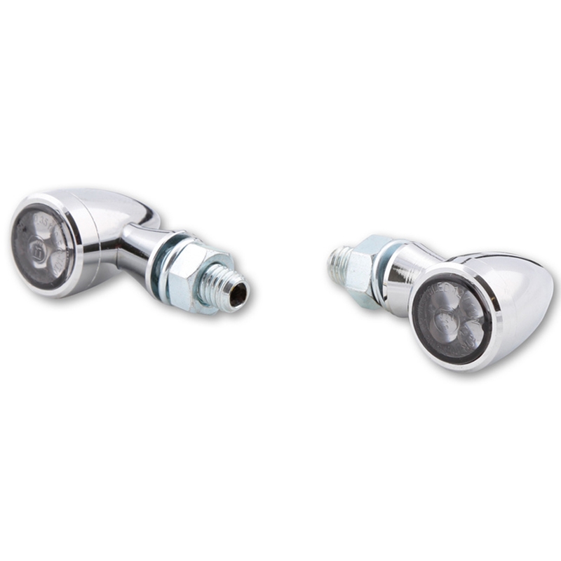 Semnalizatoare motocicletă Highsider Smart Sixteen Bullet LED 3 în 1 cromate