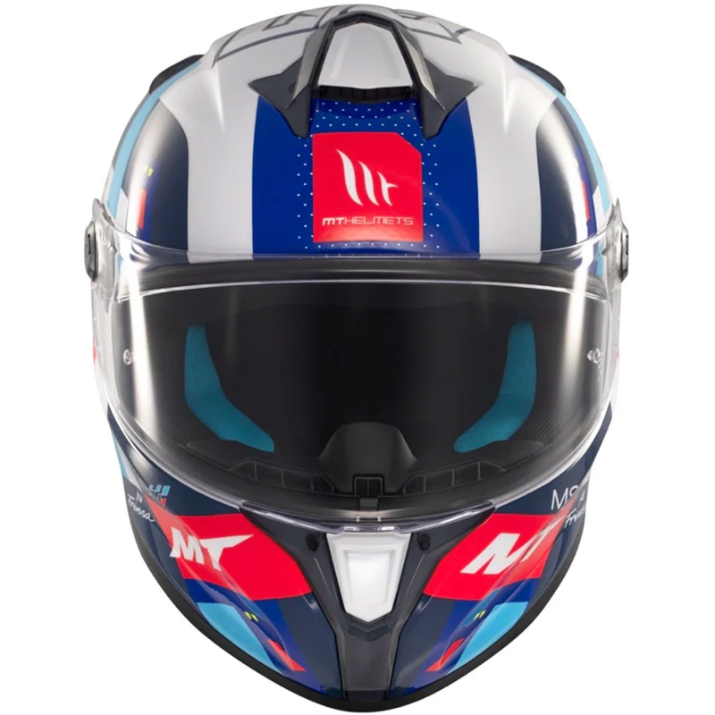 MT Targo S cască integrală de motocicletă SERGIO GARCIA albastru-roșu-alb