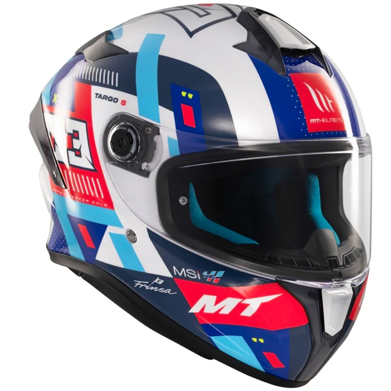 MT Targo S cască integrală de motocicletă SERGIO GARCIA albastru-roșu-alb