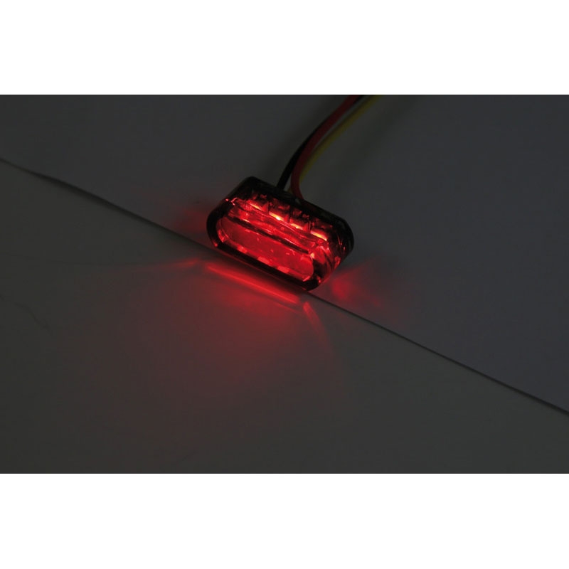 Lampă spate pentru motocicletă Highsider Smart Module 1 LED, gri fumuriu