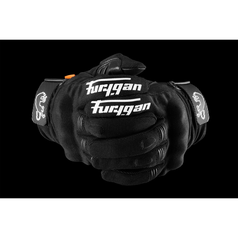 Mănuși de motocicletă Furygan Jet Lady D3O® Evo pentru femei, negru-alb