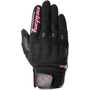 Mănuși de motocicletă Furygan Jet Lady D3O® Evo pentru femei, negru-roz