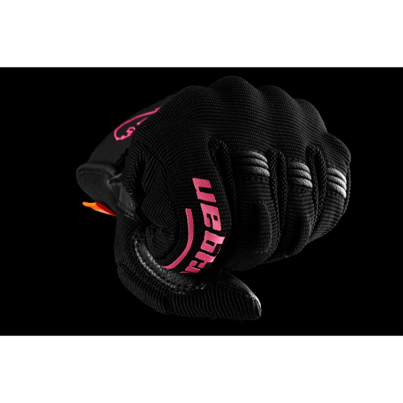 Mănuși de motocicletă Furygan Jet Lady D3O® Evo pentru femei, negru-roz