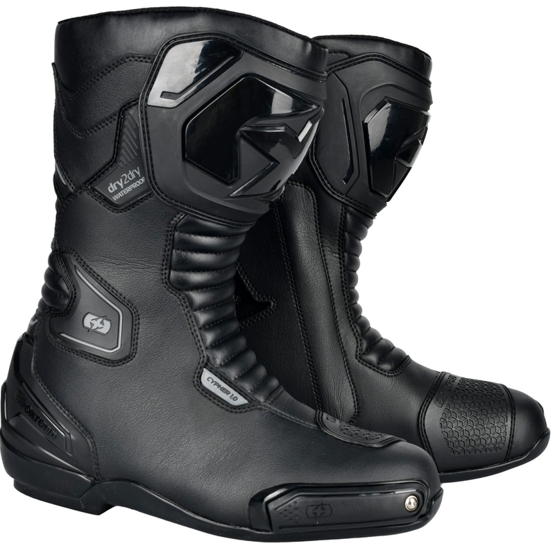 Ghete moto Oxford Cypher 1.0 D2D negre