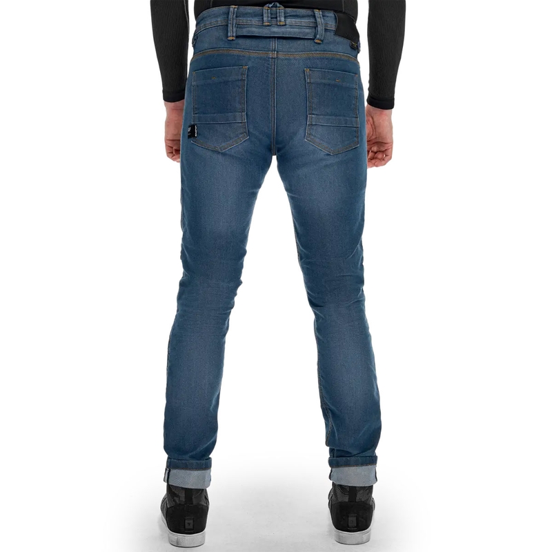 Shima Ridge Extended Biker Jeans Albastru