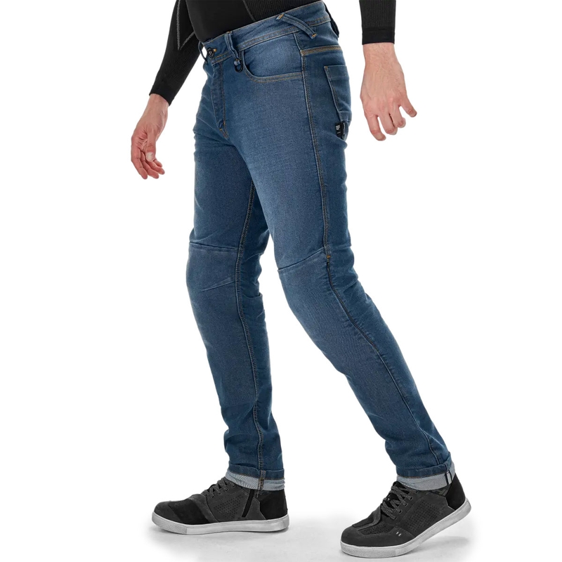 Shima Ridge Extended Biker Jeans Albastru