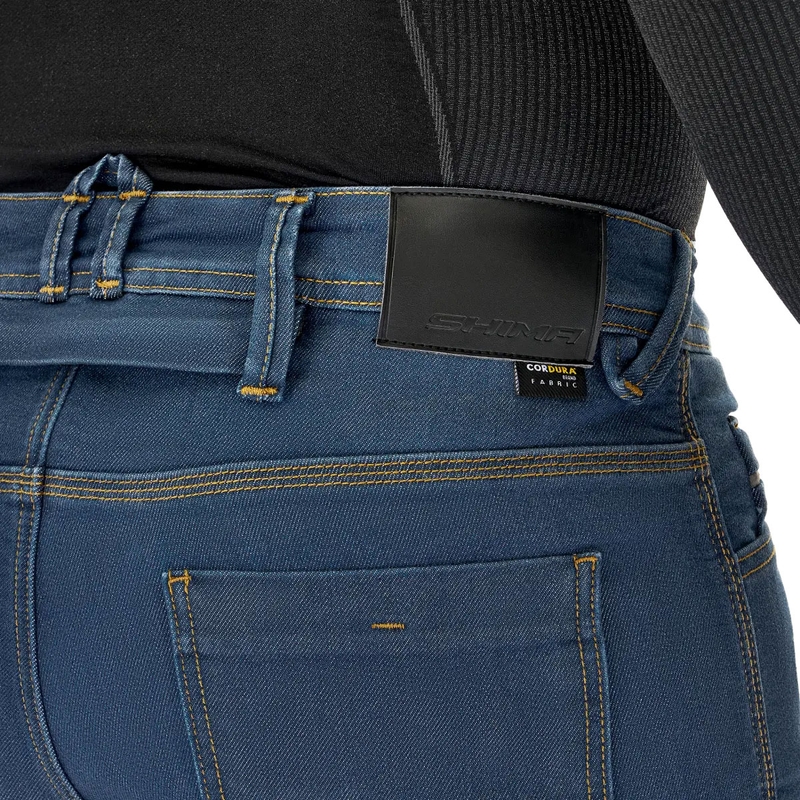 Shima Ridge Extended Biker Jeans Albastru