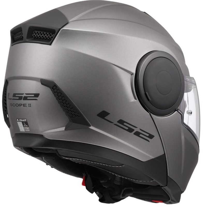 Cască de motocicletă pliabilă LS2 FF902 Scope II, titan mat solid