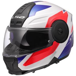 Cască de motocicletă pliabilă LS2 FF902 Scope II Duria alb-albastru-roșu