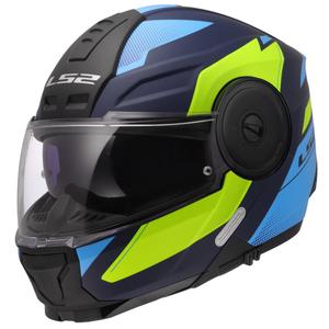 Cască de motocicletă pliabilă LS2 FF902 Scope II Duria albastru-galben fluo