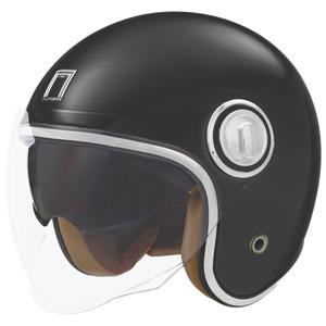 Casca moto deschisa NOX PREMIUM Heritage neagra mat