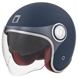 Casca moto deschisa NOX PREMIUM Heritage albastra