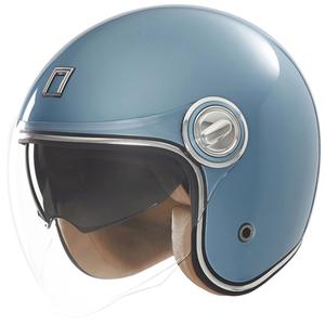 Casca moto deschisa Nox Premium Heritage turcoaz