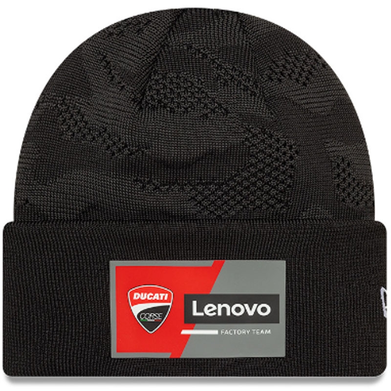 Șapcă Ducati Team Wide Cuff Knit, neagră