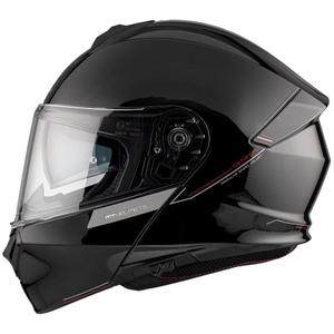 Cască de motocicletă flip-up MT Genesis SV Solid A1 neagră lucioasă