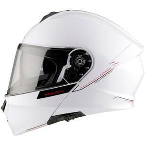 Cască de motocicletă flip-up MT Genesis SV Solid A0 alb lucios