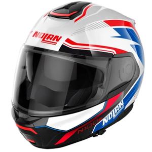 Cască de motociclist Nolan N100-6 Surveyor N-COM 24 alb-albastru